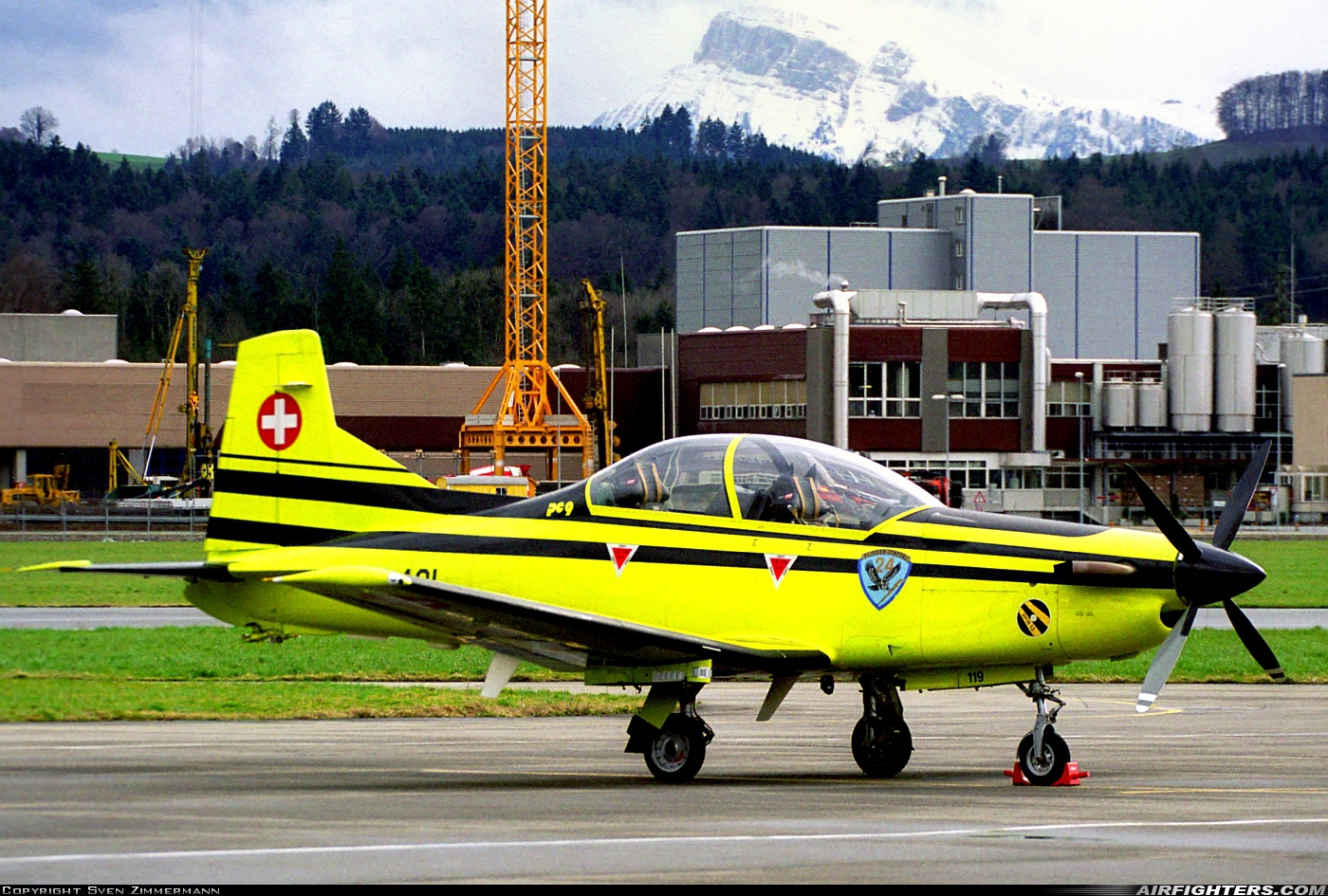 Switzerland - Air Force Pilatus PC-9 C-401 at Emmen (EML / LSME), Switzerland