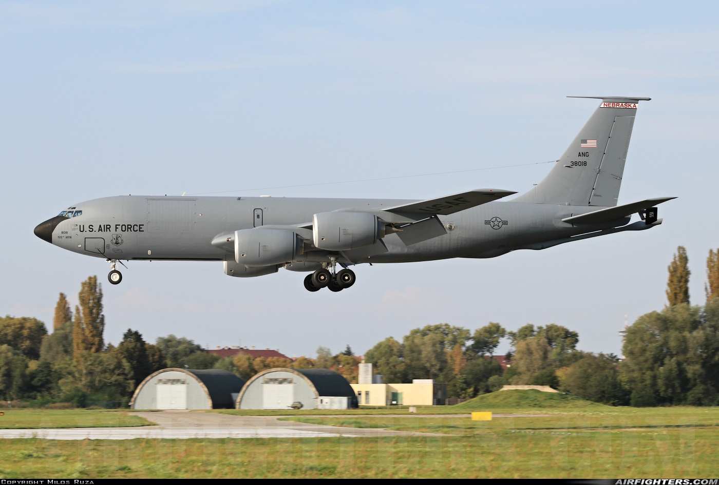USA - Air Force Boeing KC-135R Stratotanker (717-148) 63-8018 at Pardubice (PED / LKPD), Czech Republic