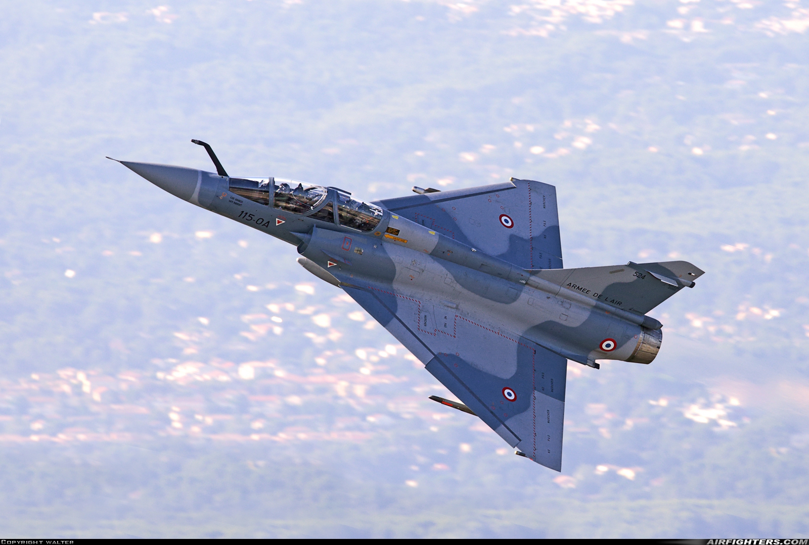 France - Air Force Dassault Mirage 2000B 524 at In Flight, France