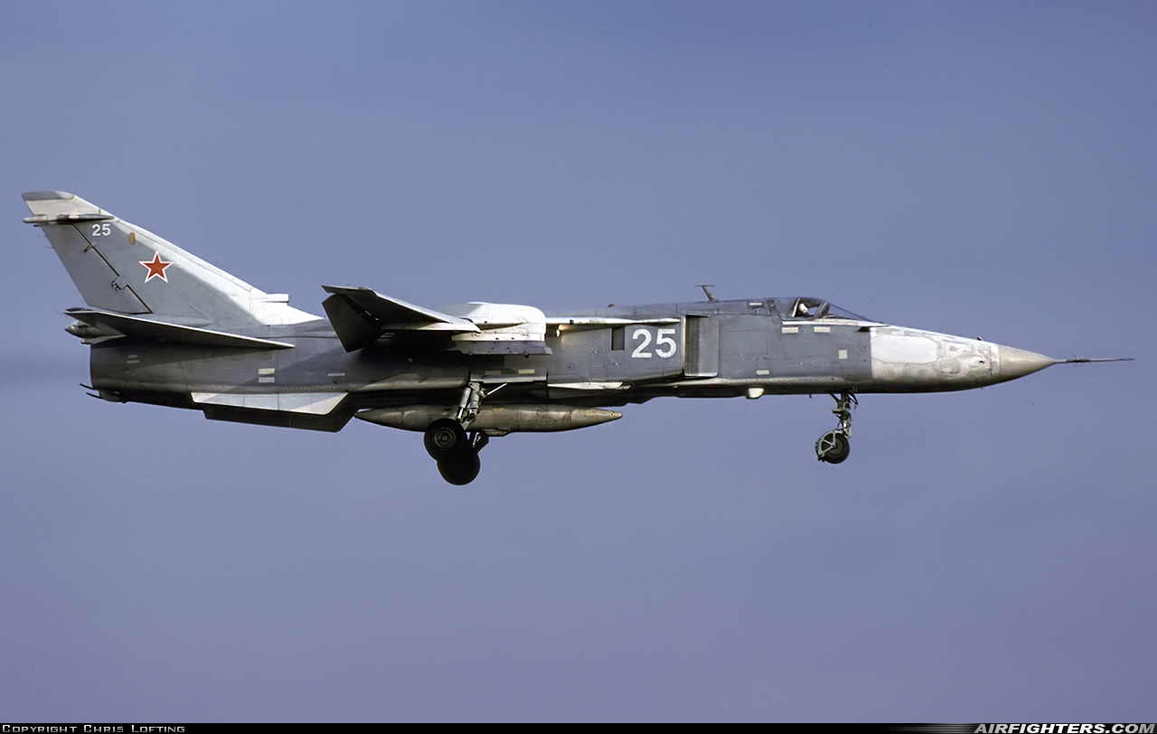 Russia - Air Force Sukhoi Su-24MR 25 WHITE at Welzow (EDCY), Germany