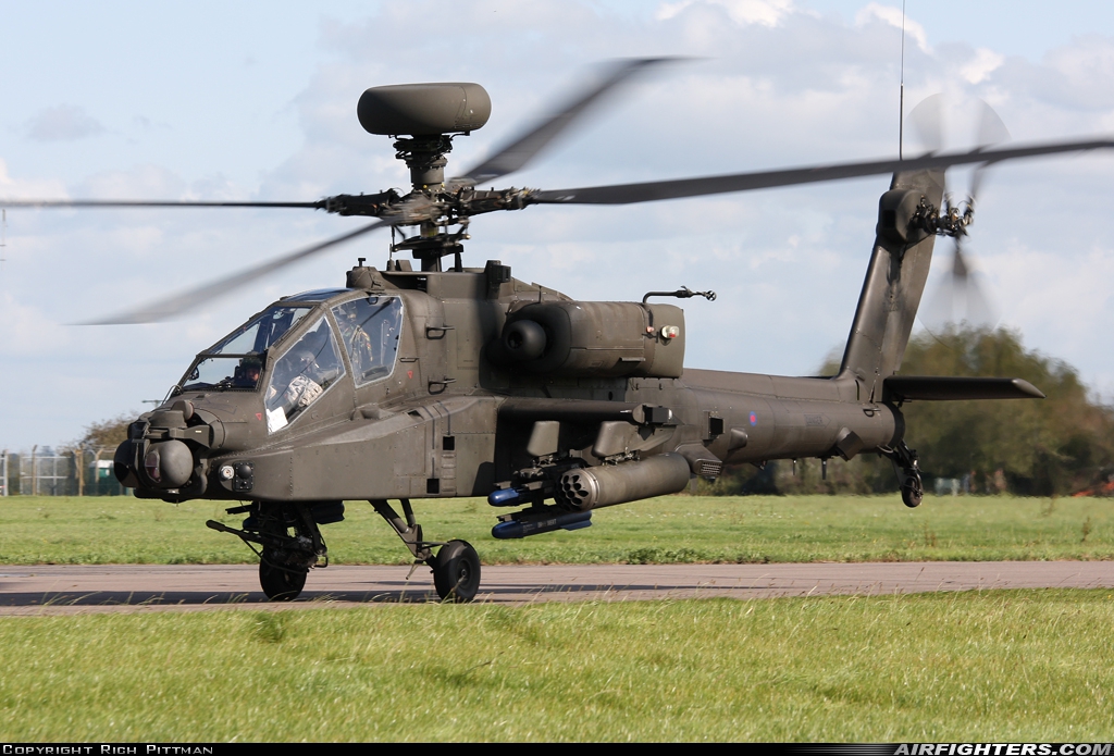 UK - Army Westland Apache AH1 (WAH-64D) ZJ225 at Off-Airport - Merryfield, UK