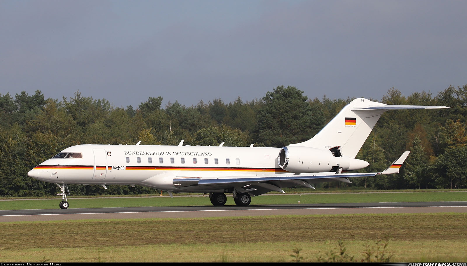 Germany - Air Force Bombardier BD-700-1A11 Global 5000 14+03 at Wittmundhafen (Wittmund) (ETNT), Germany