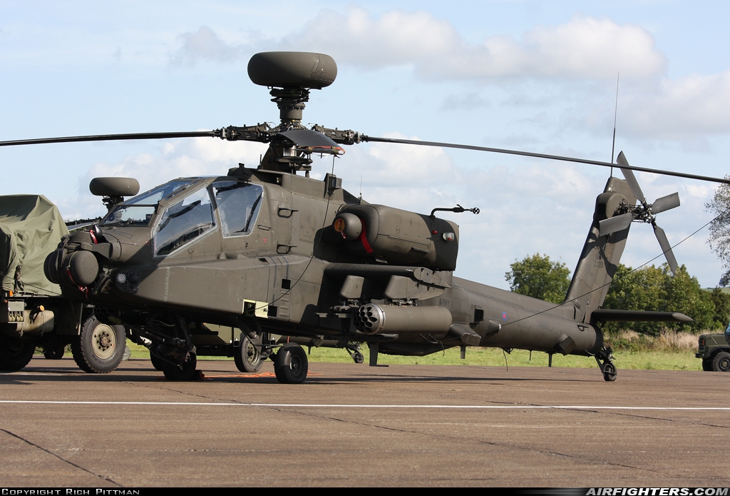 UK - Army Westland Apache AH1 (WAH-64D) ZJ213 at Off-Airport - Merryfield, UK