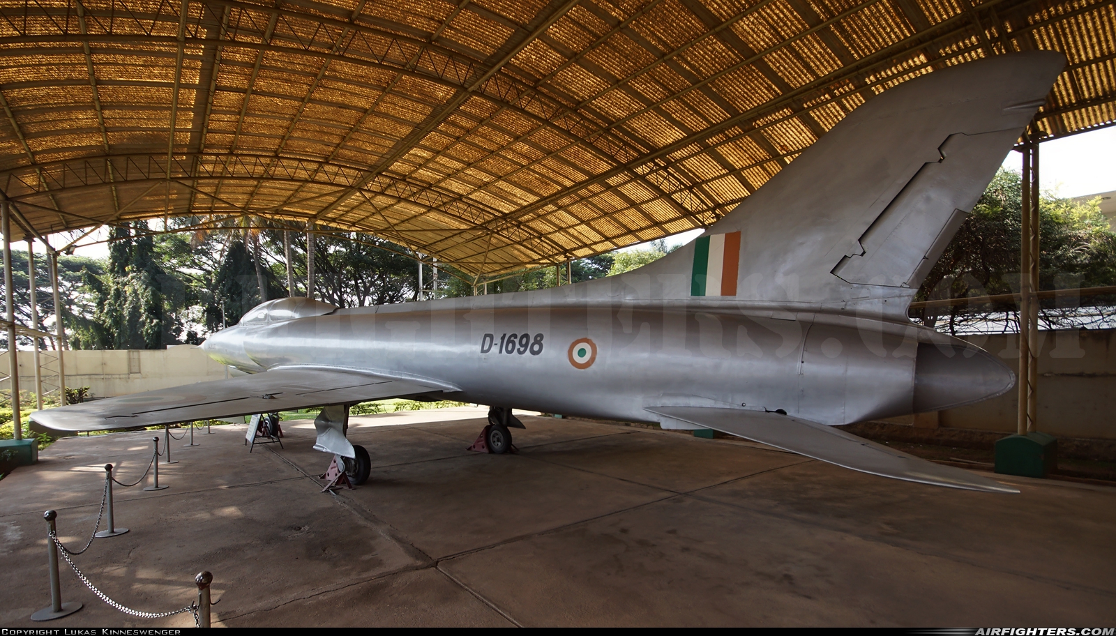 India - Air Force Hindustan Aeronautics Limited HF-24 Marut Mk.1T D1698 at Off-Airport - Bangalore, India