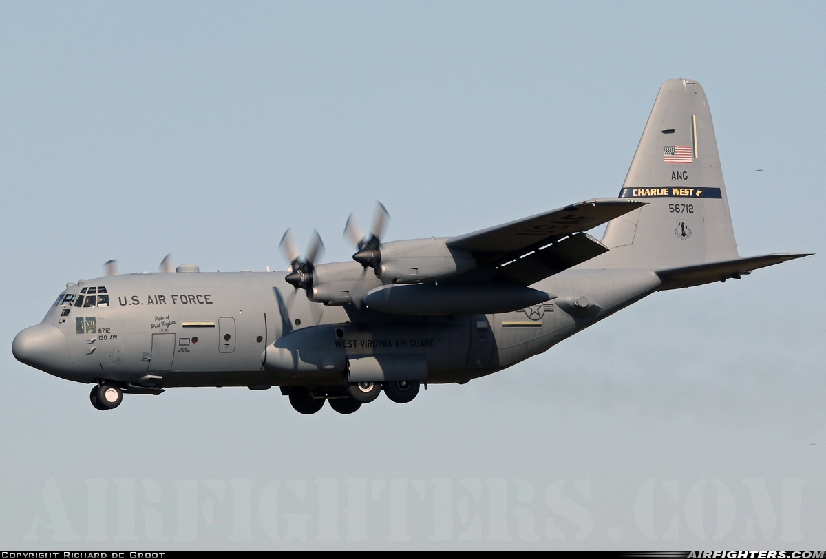 USA - Air Force Lockheed C-130H Hercules (L-382) 95-6712 at Eindhoven (- Welschap) (EIN / EHEH), Netherlands