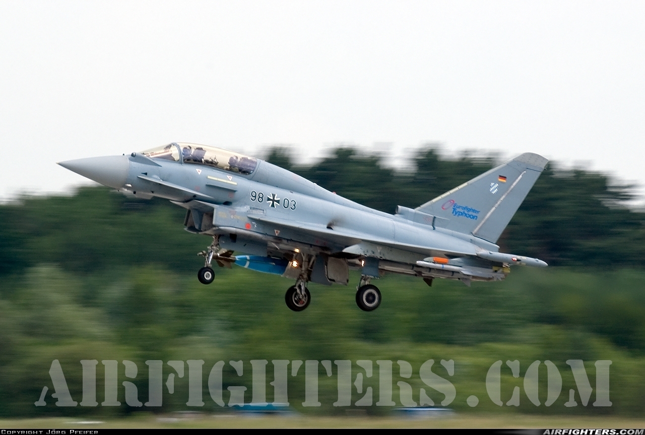 Germany - Air Force Eurofighter Typhoon T1 98+03 at Ingolstadt - Manching (ETSI), Germany