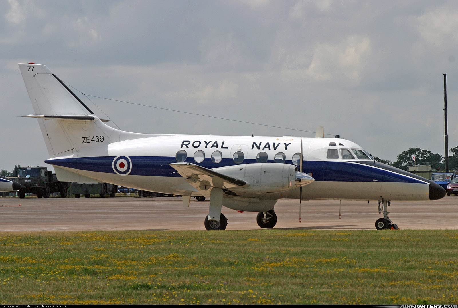UK - Navy Scottish Aviation HP-137 Jetstream T3 ZE439 at Fairford (FFD / EGVA), UK