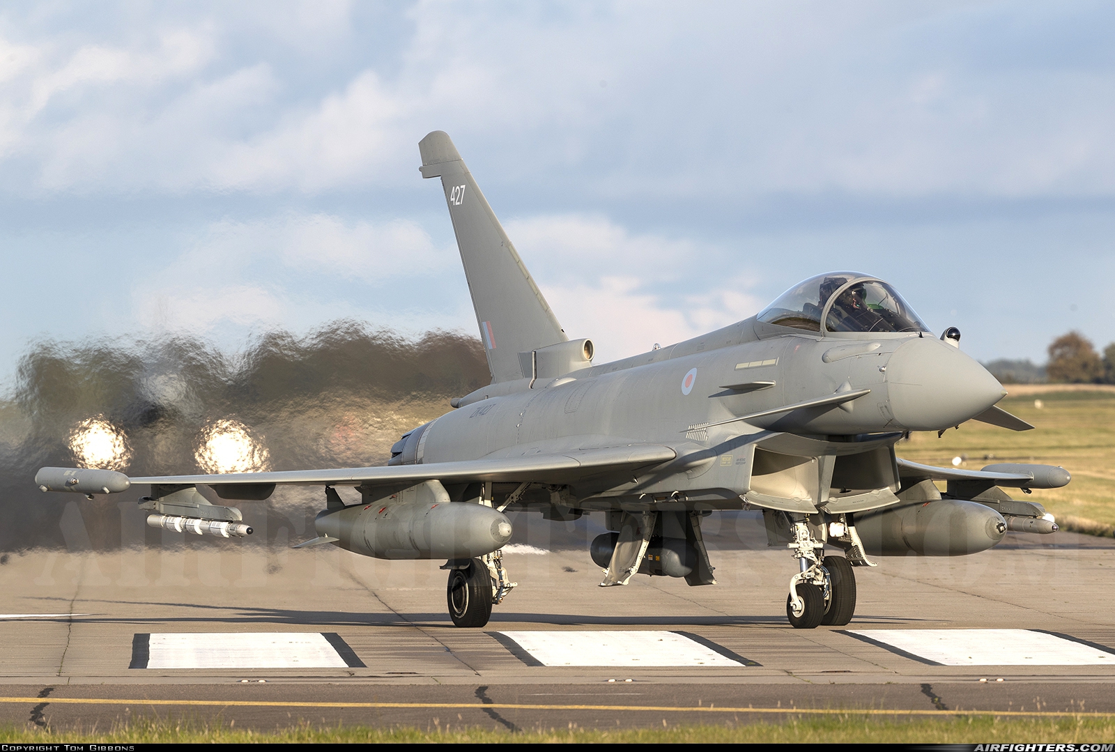 UK - Air Force Eurofighter Typhoon FGR4 ZK427 at Kinloss (FSS / EGQK), UK