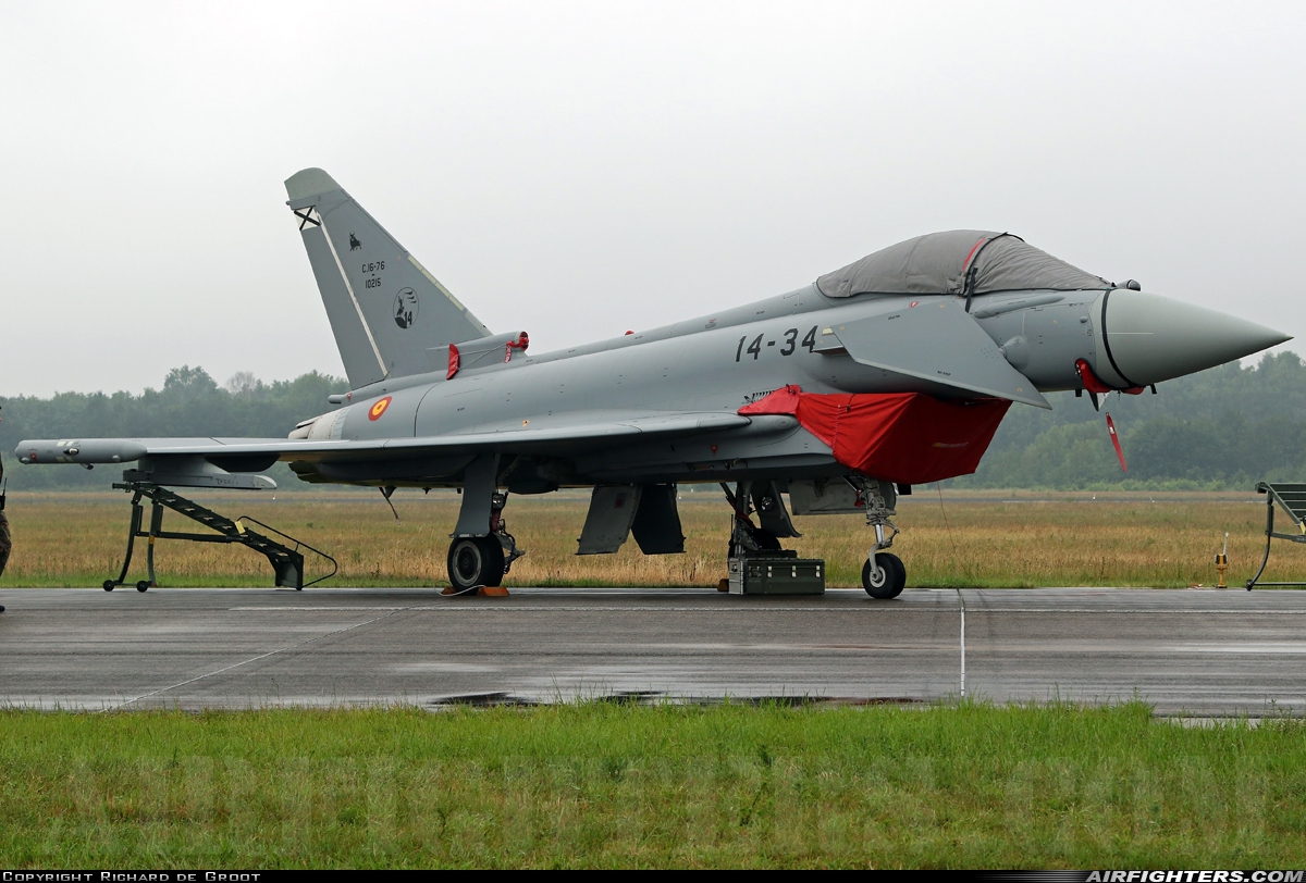 Spain - Air Force Eurofighter C-16 Typhoon (EF-2000S) C.16-76-10215 at Uden - Volkel (UDE / EHVK), Netherlands