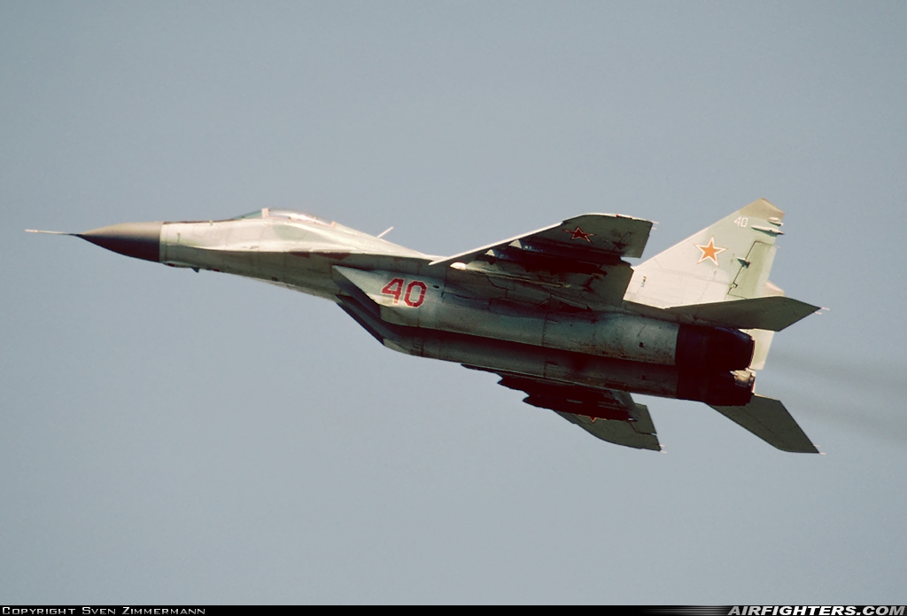 Russia - Air Force Mikoyan-Gurevich MiG-29 (9.12) 40 RED at Primorsko - Akhtarsk (URKP), Russia