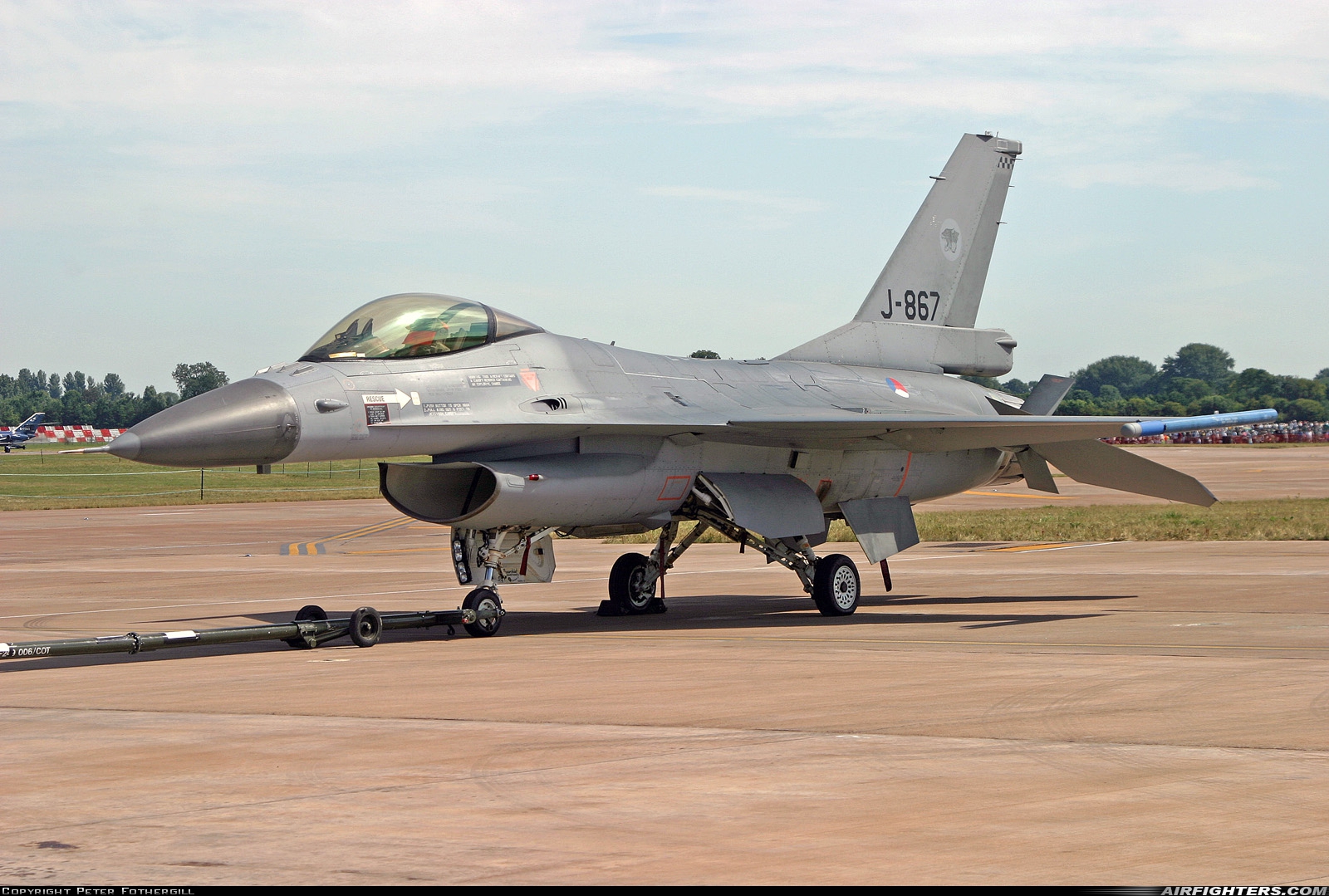 Netherlands - Air Force General Dynamics F-16AM Fighting Falcon J-867 at Fairford (FFD / EGVA), UK