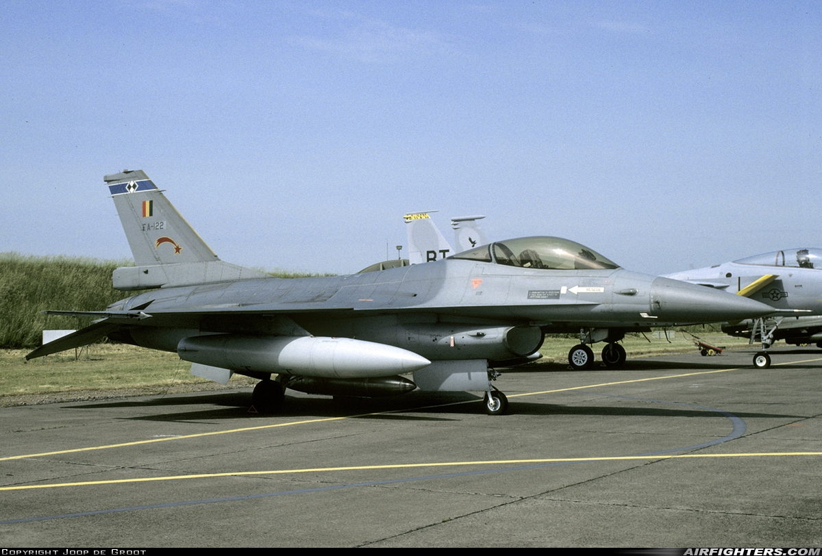 Belgium - Air Force General Dynamics F-16A Fighting Falcon FA-122 at Luxeuil - St. Sauveur (LFSX), France