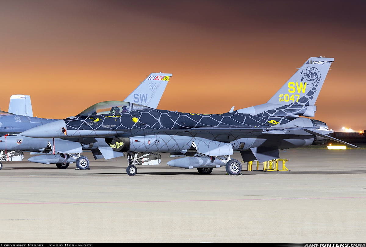 USA - Air Force General Dynamics F-16C Fighting Falcon 94-0047 at Fort Worth - Alliance (AFW / KAFW), USA