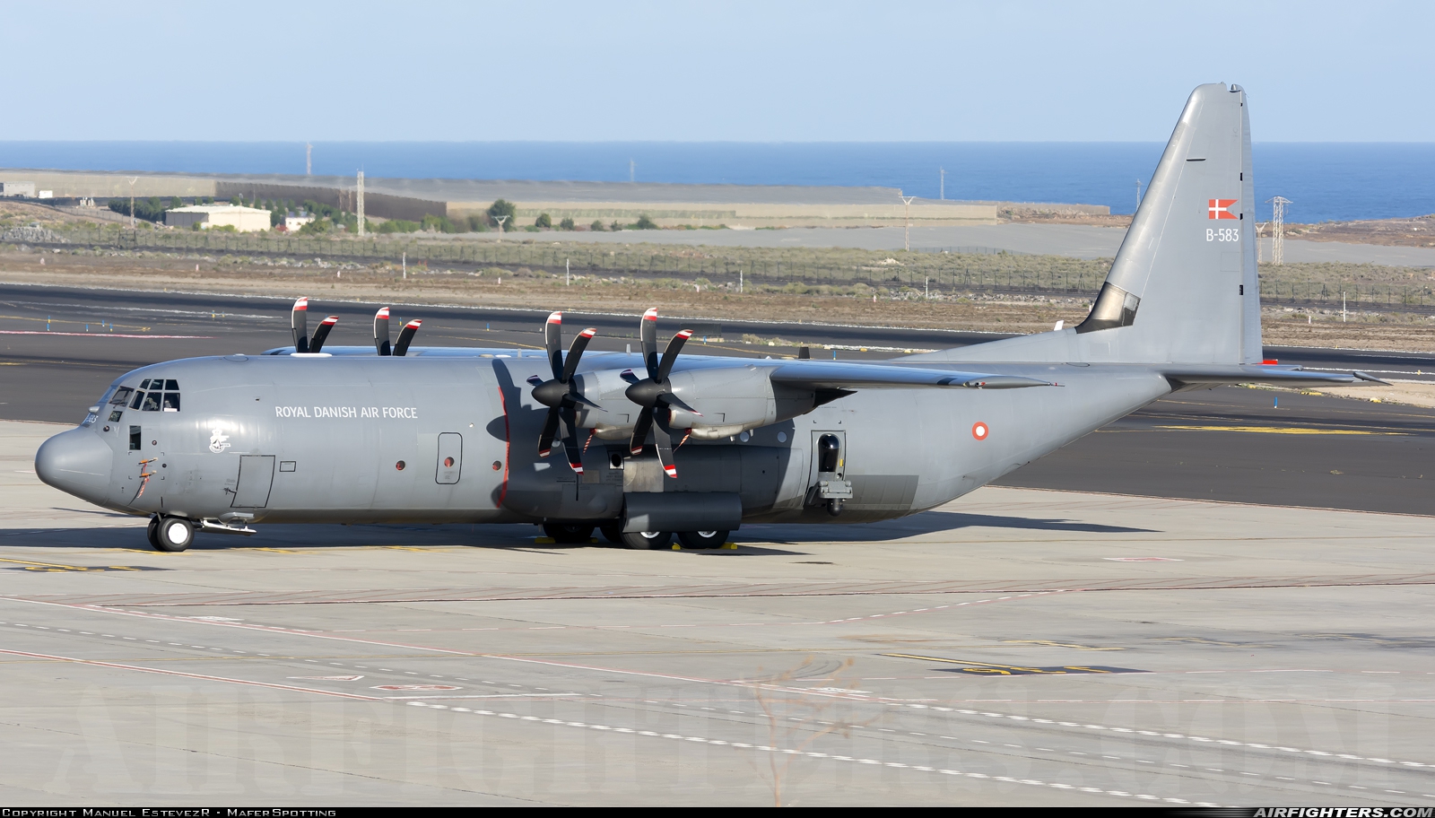 Denmark - Air Force Lockheed Martin C-130J-30 Hercules (L-382) B-583 at Tenerife Sur - Reina Sofia (TFS / GCTS), Spain