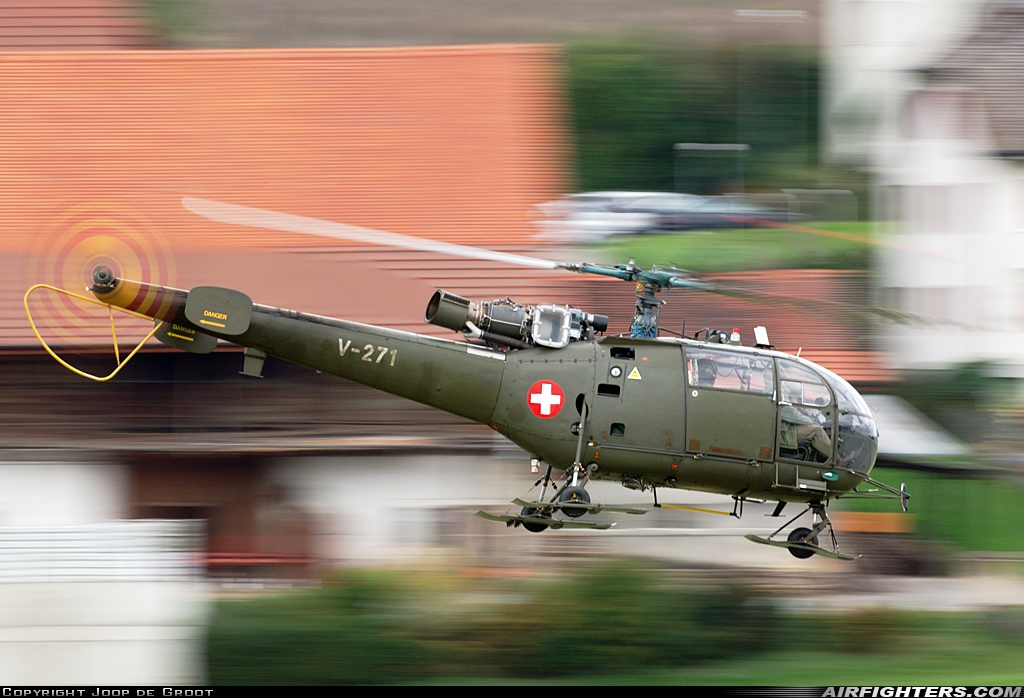 Switzerland - Air Force Aerospatiale SA-316B Alouette III V-271 at Payerne (LSMP), Switzerland