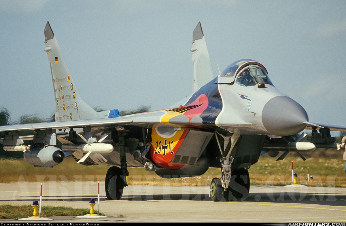 Germany - Air Force Mikoyan-Gurevich MiG-29G (9.12A) 29+10 at Eggebek (ETME), Germany