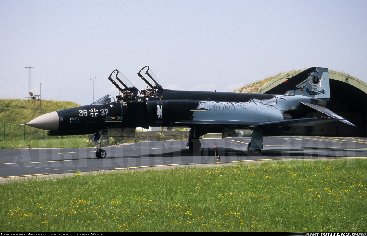 Germany - Air Force McDonnell Douglas F-4F Phantom II 38+37 at Neuburg - Zell (ETSN), Germany