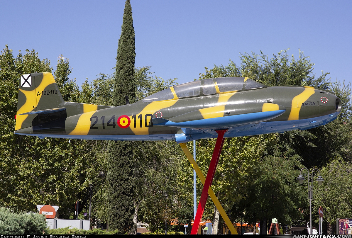 Spain - Air Force Hispano HA.220D Super Saeta A.10C-110 at Off-Airport - Getafe, Spain