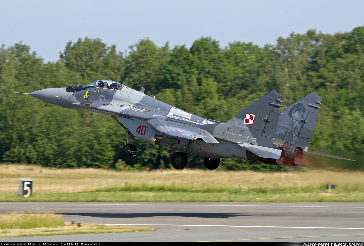 Poland - Air Force Mikoyan-Gurevich MiG-29M (9.15) 40 at Florennes (EBFS), Belgium