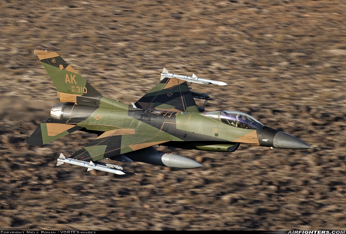 USA - Air Force General Dynamics F-16C Fighting Falcon 86-0310 at Off-Airport - Rainbow Canyon area, USA