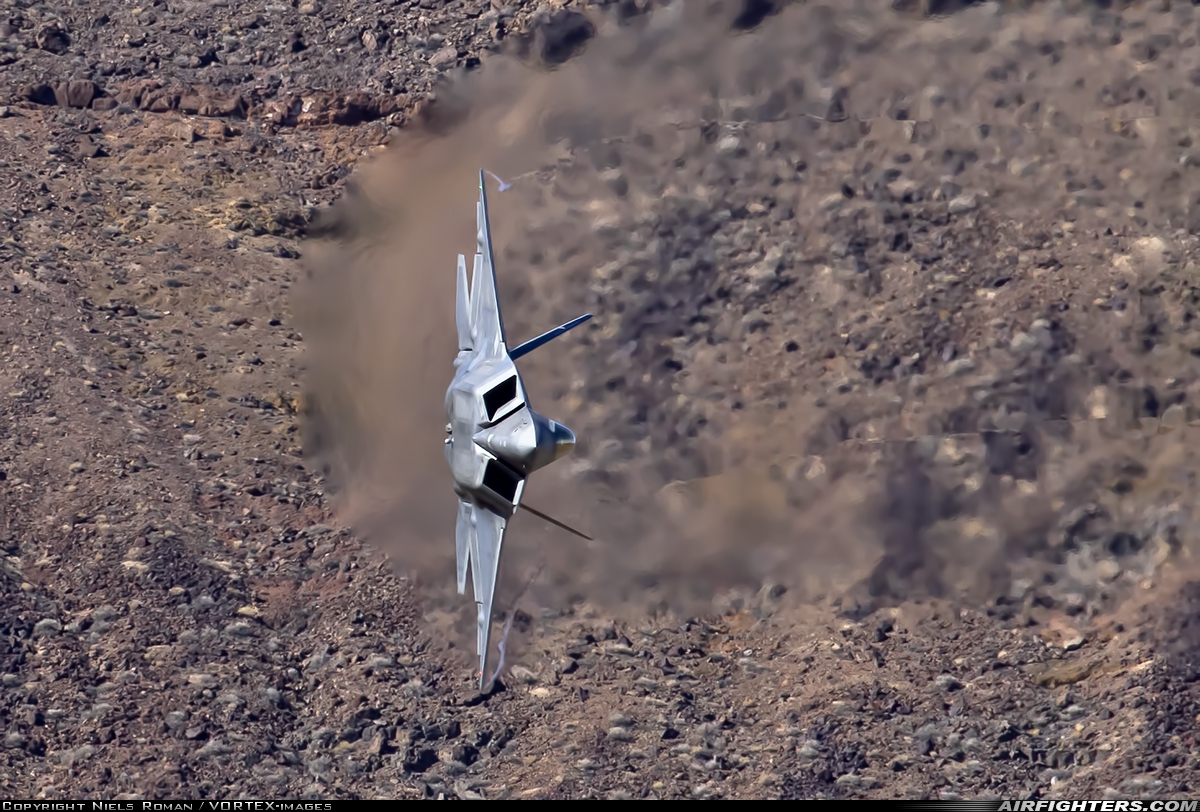 USA - Air Force Lockheed Martin F-22A Raptor 99-4010 at Off-Airport - Rainbow Canyon area, USA