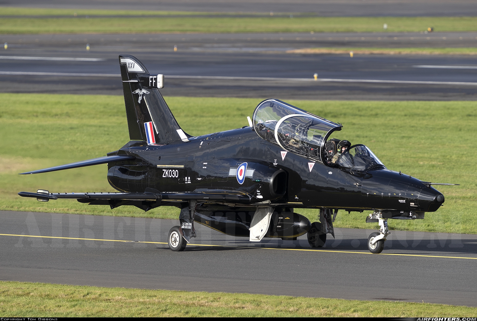UK - Air Force BAE Systems Hawk T.2 ZK030 at Glasgow - Prestwick (PIK / EGPK), UK