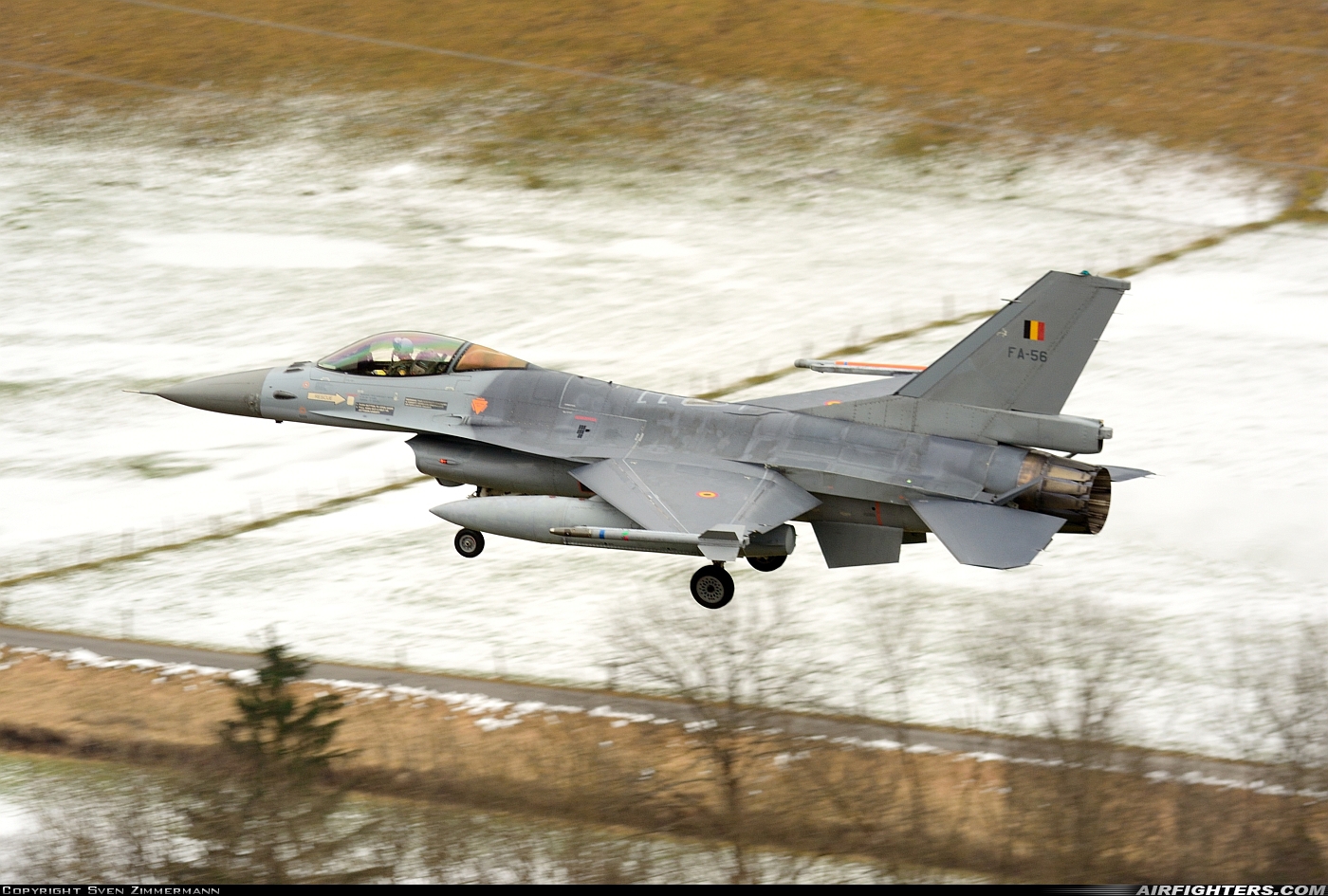 Belgium - Air Force General Dynamics F-16AM Fighting Falcon FA-56 at Meiringen (LSMM), Switzerland