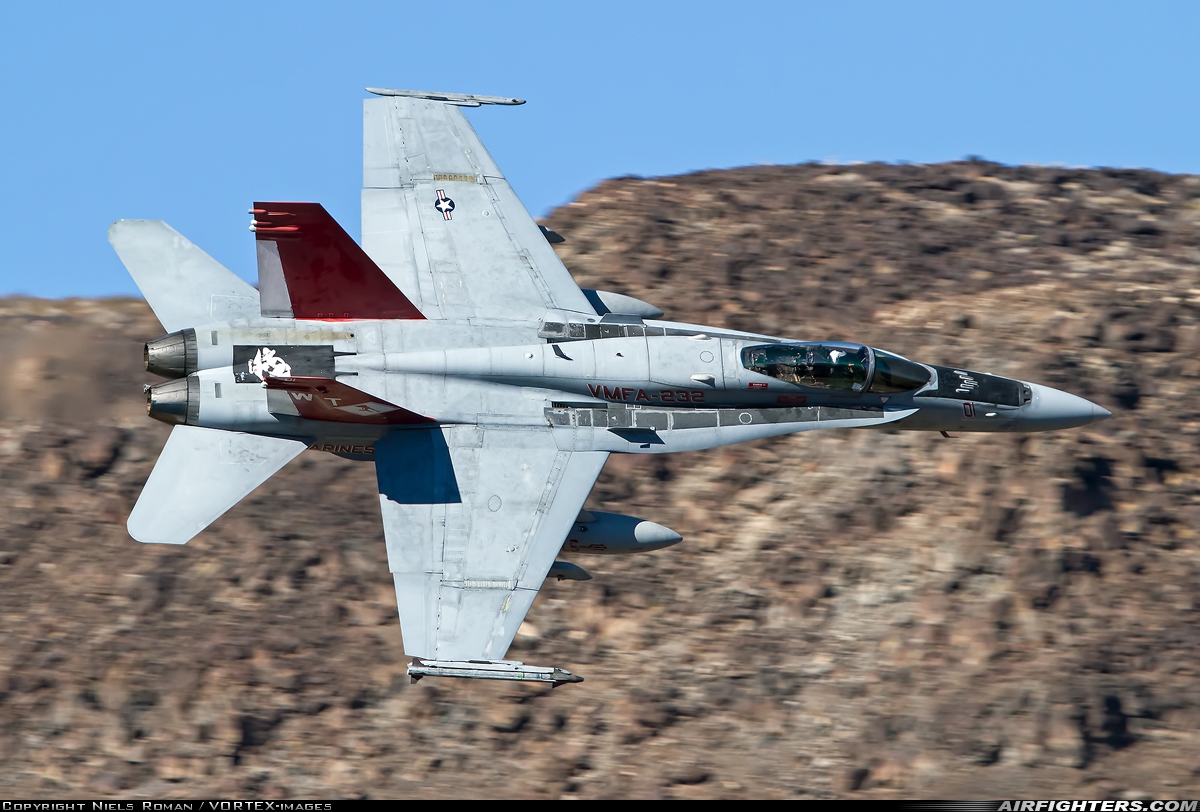 USA - Marines McDonnell Douglas F/A-18C Hornet 165186 at Off-Airport - Rainbow Canyon area, USA
