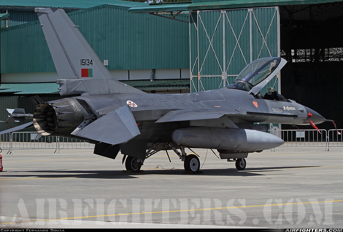 Portugal - Air Force General Dynamics F-16AM Fighting Falcon 15134 at Monte Real (BA5) (LPMR), Portugal