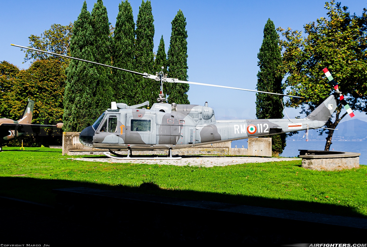 Italy - Air Force Agusta-Bell AB-204B MM80357 at Vigna di Valle - Seaplane (LIRB), Italy