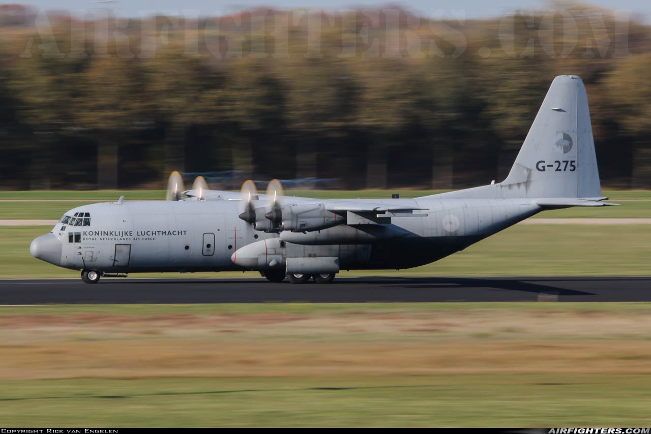 Netherlands - Air Force Lockheed C-130H-30 Hercules (L-382) G-275 at Eindhoven (- Welschap) (EIN / EHEH), Netherlands