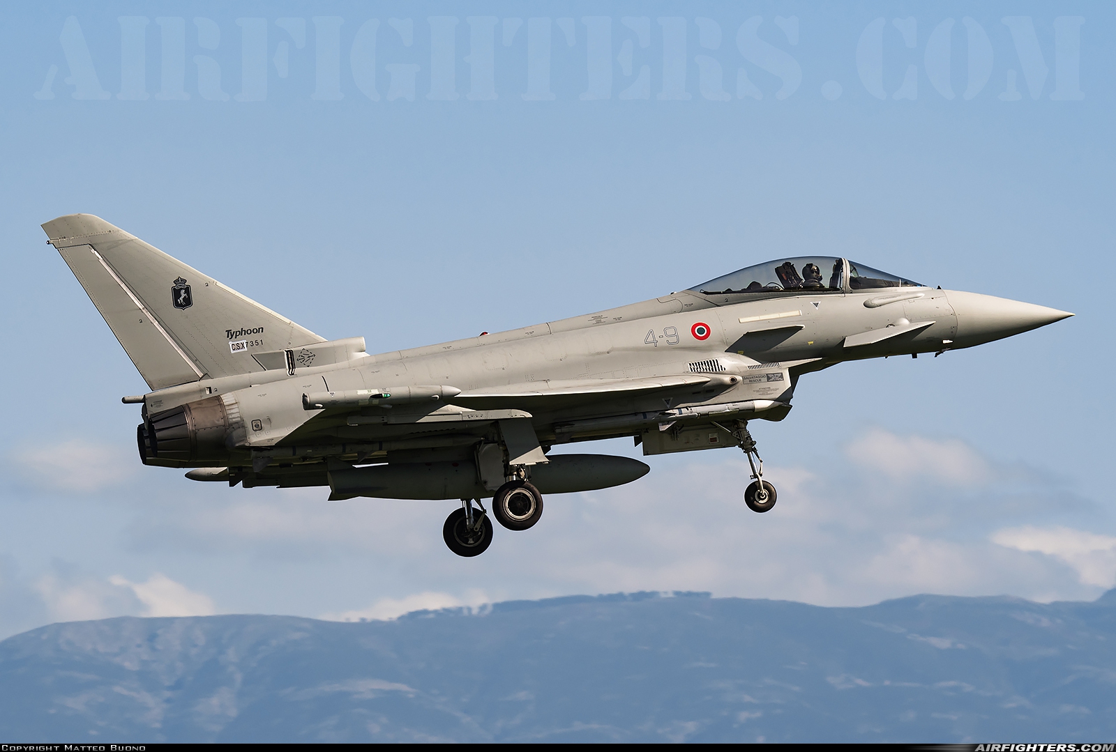 Italy - Air Force Eurofighter F-2000A Typhoon (EF-2000S) CSX7351 at Decimomannu - (DCI / LIED), Italy