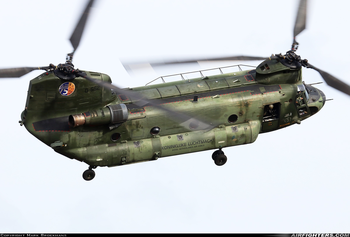 Netherlands - Air Force Boeing Vertol CH-47D Chinook D-662 at Off-Airport - Beekhuizerzand, Netherlands
