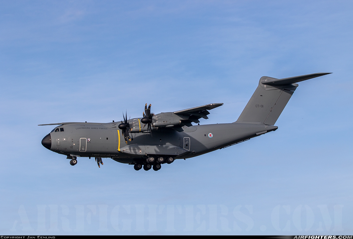 Luxembourg - Luxembourg Armed Forces Airbus A400M-180 Atlas CT-01 at Leeuwarden (LWR / EHLW), Netherlands