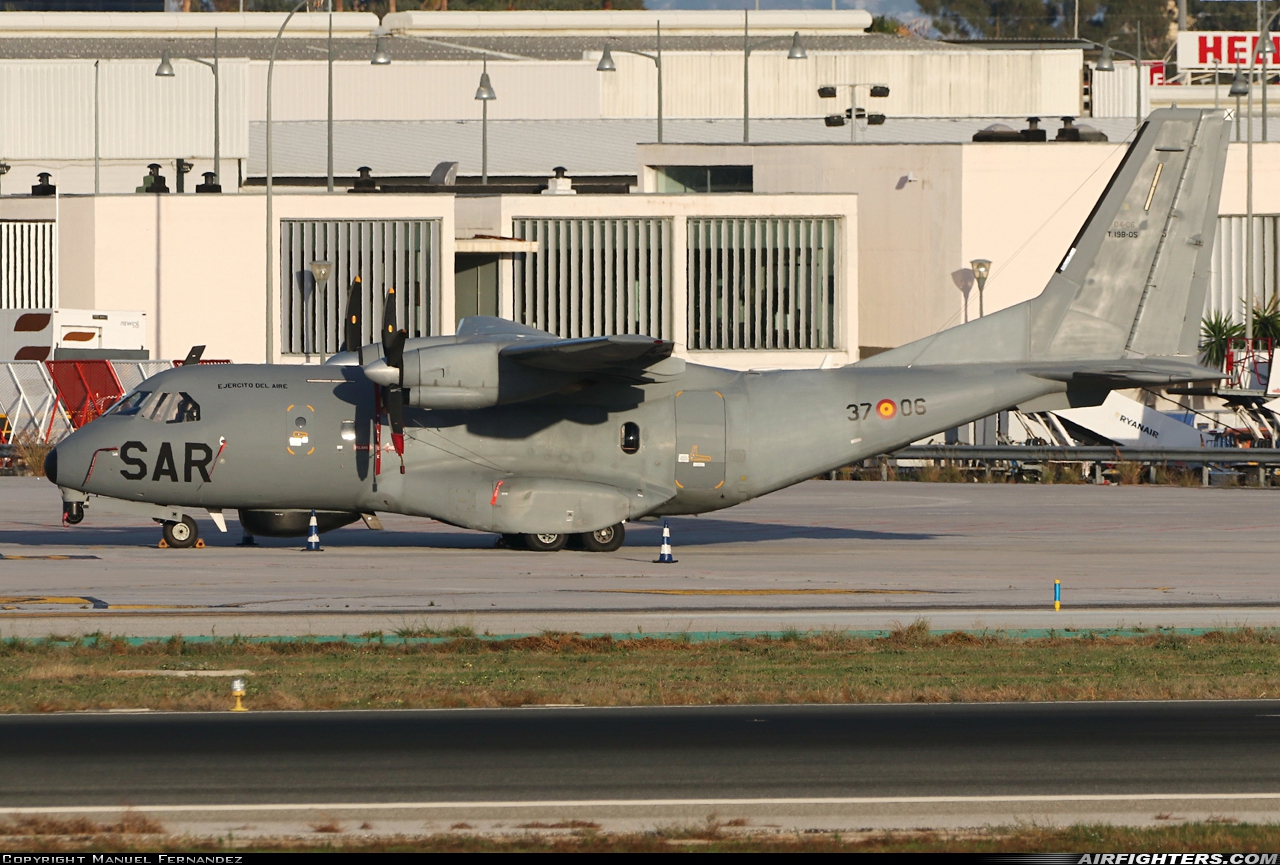 Spain - Air Force CASA CN235-100MPA T.19B-05 at Malaga (AGP / LEMG), Spain