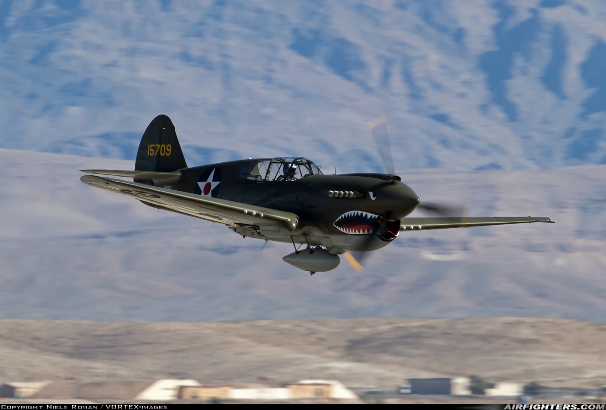 Private - Liberty Foundation Curtiss P-40E Warhawk N2416X at Las Vegas - Nellis AFB (LSV / KLSV), USA