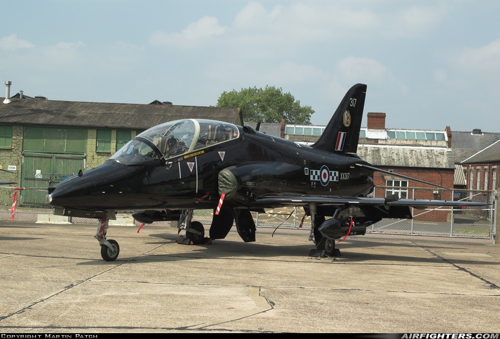 UK - Air Force British Aerospace Hawk T.1 XX317 at Northolt (NHT / EGWU), UK