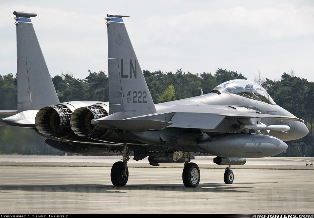 USA - Air Force McDonnell Douglas F-15E Strike Eagle 97-0222 at Lakenheath (LKZ / EGUL), UK