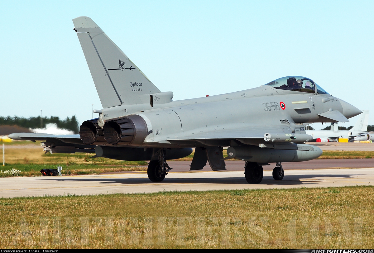 Italy - Air Force Eurofighter F-2000A Typhoon (EF-2000S) MM7353 at Waddington (WTN / EGXW), UK