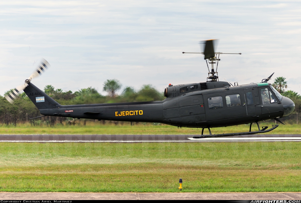 Argentina - Army Bell UH-1H-II Iroquois (205) AE-466 at Formosa - El Pucu (FMA / SARF), Argentina