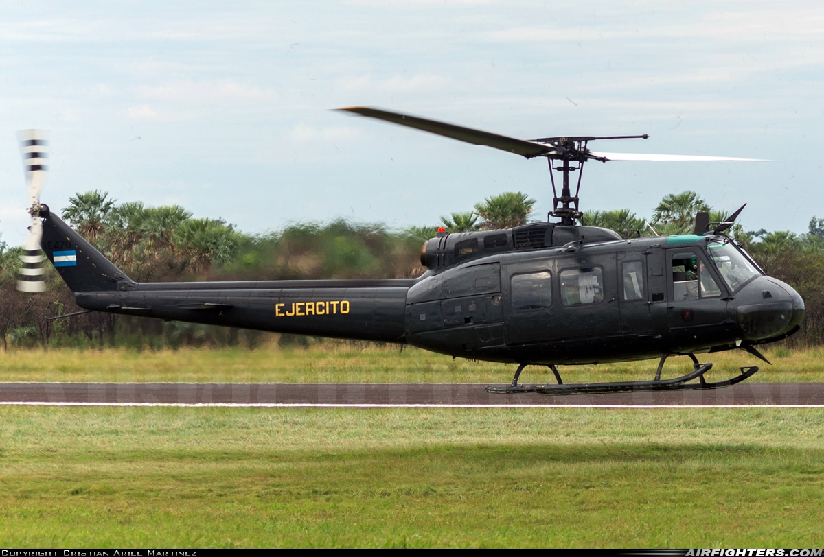Argentina - Army Bell UH-1H-II Iroquois (205) AE-470 at Formosa - El Pucu (FMA / SARF), Argentina
