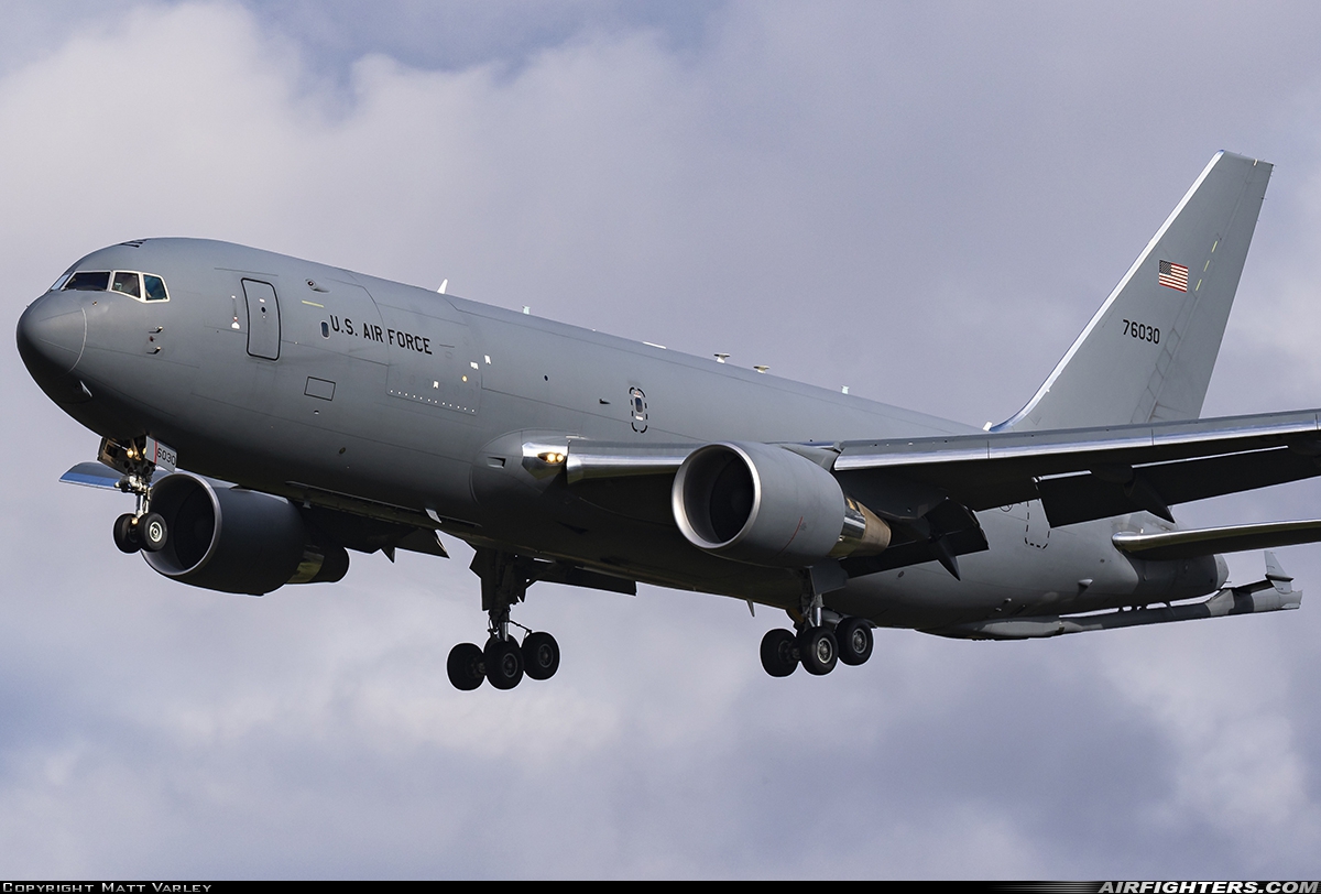USA - Air Force Boeing KC-46A Pegasus (767-200LRF) 17-46030 at Mildenhall (MHZ / GXH / EGUN), UK
