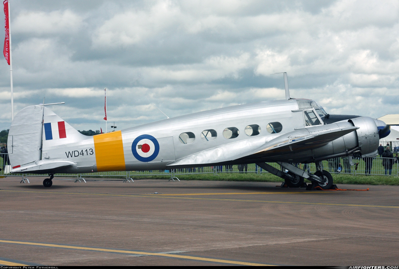 Private Avro 652 Anson T.21 G-VROE at Fairford (FFD / EGVA), UK