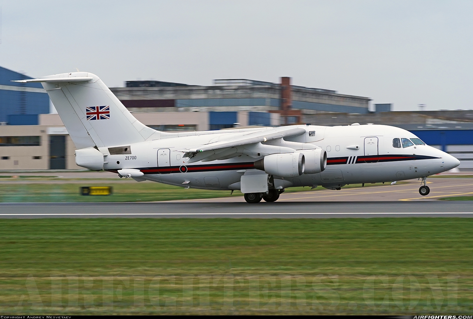 UK - Air Force British Aerospace BAe-146 CC2 (BAe-146-100 Statesman) ZE700 at Tallinn - Ulemiste (TLL / EETN), Estonia
