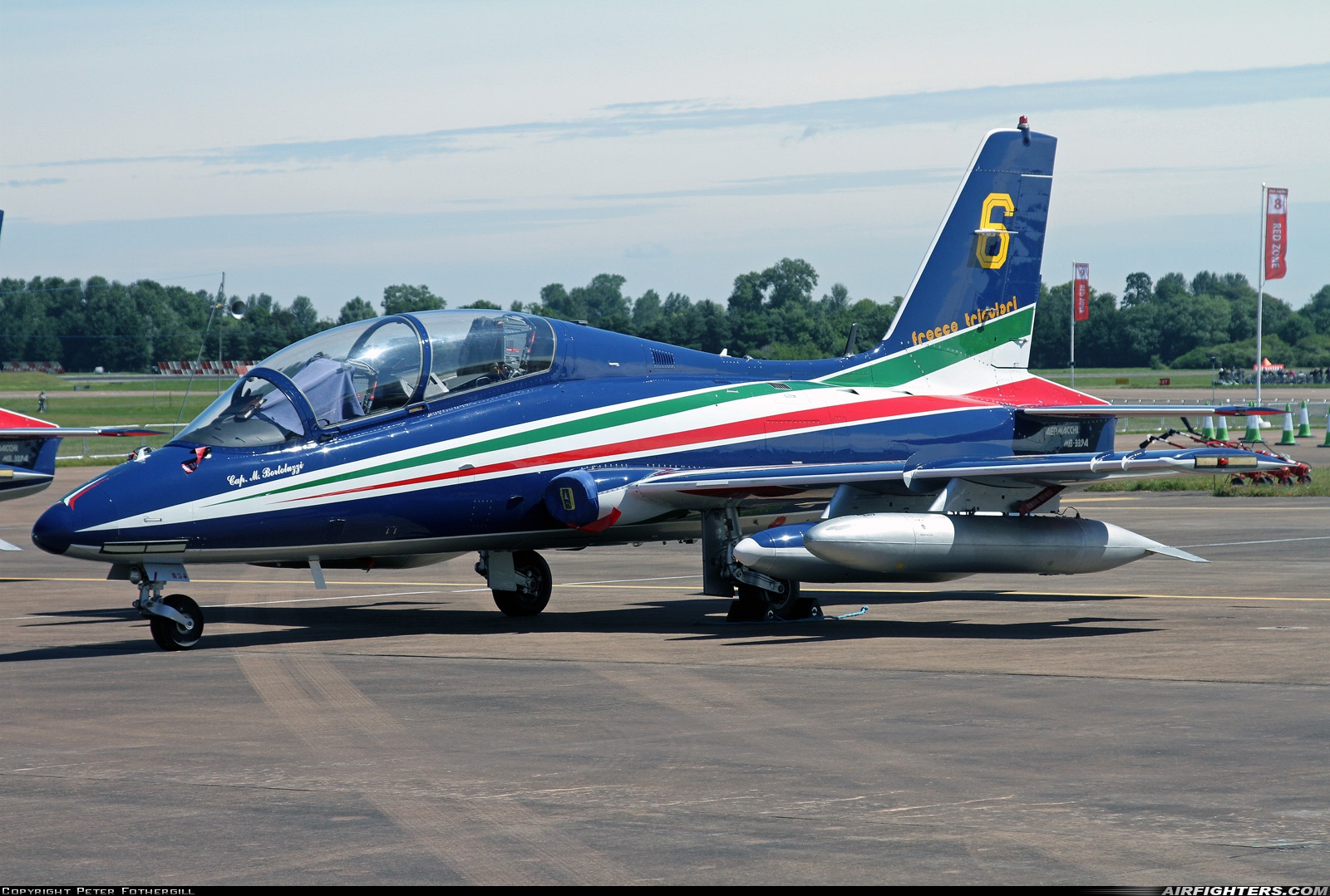 Italy - Air Force Aermacchi MB-339PAN MM55054 at Fairford (FFD / EGVA), UK