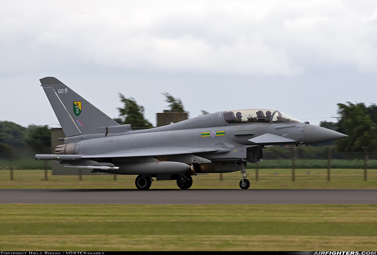 UK - Air Force Eurofighter Typhoon T3 ZJ811 at Coningsby (EGXC), UK