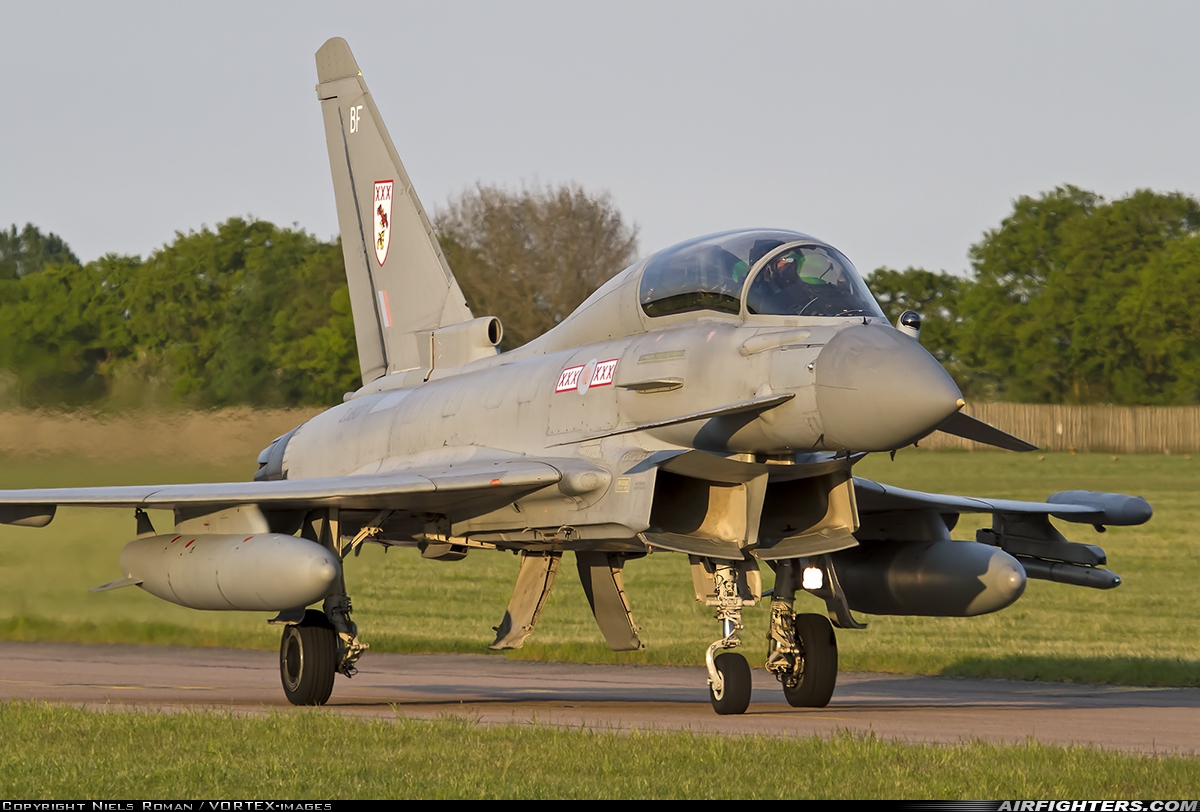 UK - Air Force Eurofighter Typhoon T3 ZJ807 at Coningsby (EGXC), UK