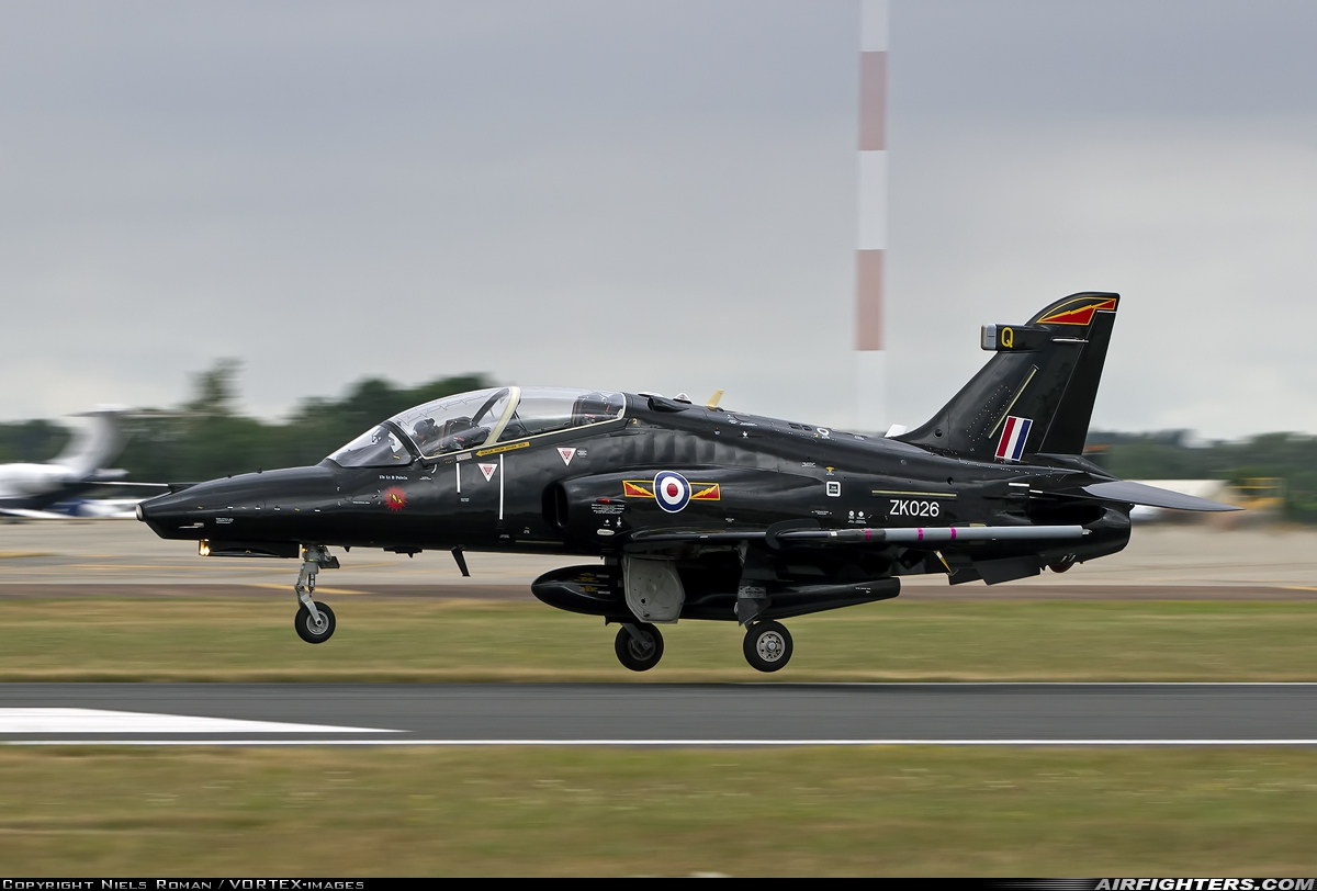 UK - Air Force BAE Systems Hawk T.2 ZK026 at Fairford (FFD / EGVA), UK