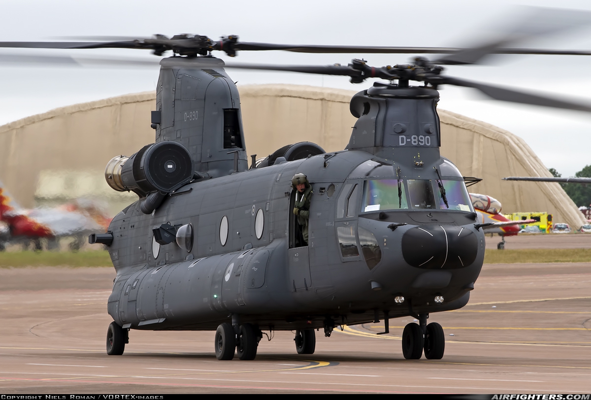 Netherlands - Air Force Boeing Vertol CH-47F Chinook D-890 at Fairford (FFD / EGVA), UK