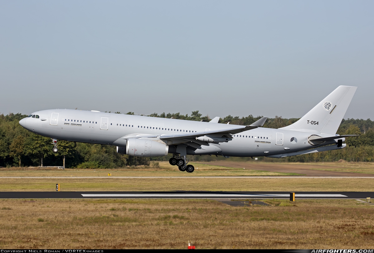 Netherlands - Air Force Airbus KC-30M (A330-243MRTT) T-054 at Eindhoven (- Welschap) (EIN / EHEH), Netherlands